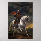 Van Dyck - Equestrian Portrait Of Emperor Charles… ポスター (正面)