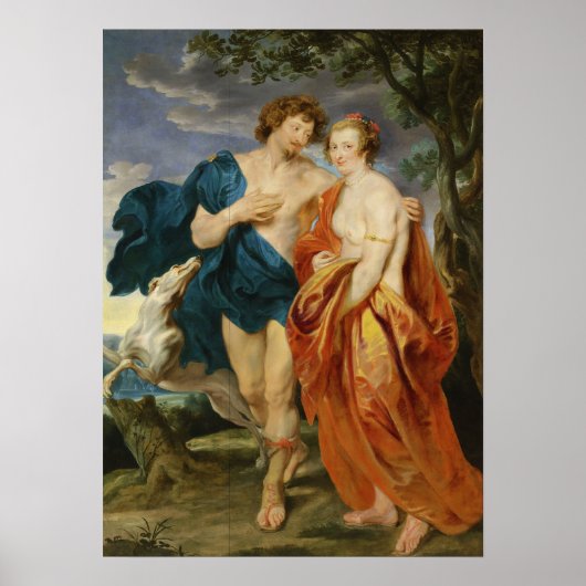 Van Dyck - George Villiers Marquess, Wife Katheri. ポスター (正面)