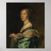Van Dyck - Penelope Lady Bayning Later Lady Herbe. ポスター (正面)