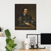 Van Dyck - Thomas Wentworth 1st Earlポートレート... ポスター (ホームオフィス)