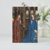 Van Eyck Annunciation Celestial Gold Holy Card サンキューカード (スタンド正面)