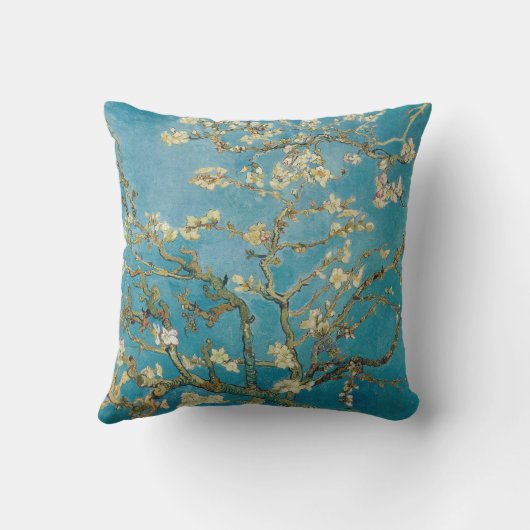 Van Gogh Almond Blossom (1890) Poster  クッション (裏面)