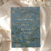 Van Gogh Almond Blossom Floral Wedding セーブザデート