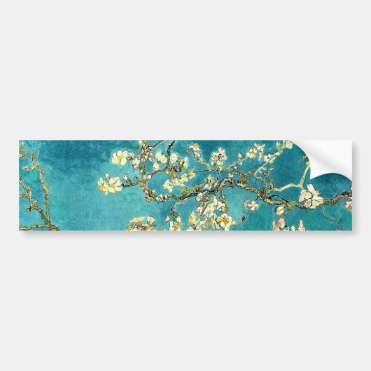 Van Gogh Almond Blossoms Classic Impressionism バンパーステッカー (正面)