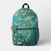 Van Gogh Almond Blossoms Classic Impressionism プリントバックパック (正面)