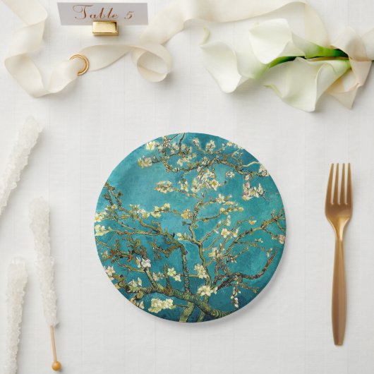 Van Gogh Almond Blossoms Classic Impressionism ペーパープレート (ウェディング)