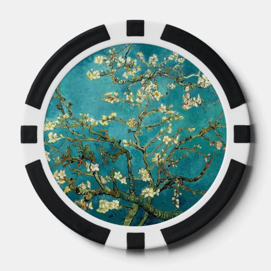 Van Gogh Almond Blossoms Classic Impressionism ポーカーチップ (正面)