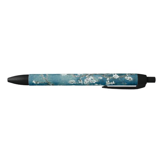 Van Gogh Almond Blossoms Dark Teal 黒ボールペン (ボトム)