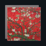 Van Gogh Almond Blossoms Red カーマグネット<br><div class="desc">Car Magnet featuring Vincent van Gogh’s oil painting Almond Blossoms (1890) in red. An almond tree blossoms white flowers in front of a red sky. A great gift for fans of impressionism and Dutch art.</div>