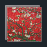 Van Gogh Almond Blossoms Red カーマグネット<br><div class="desc">Car Magnet featuring Vincent van Gogh’s oil painting Almond Blossoms (1890) in red. An almond tree blossoms white flowers in front of a red sky. A great gift for fans of impressionism and Dutch art.</div>