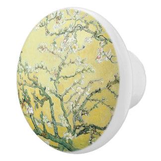 Van Gogh Almond Blossoms, Sky Blue セラミックノブ