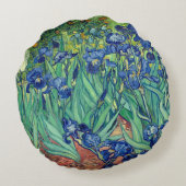 Van Gogh Art Irises ラウンドクッション (裏面)