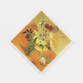 Van Gogh artwork, Japanese Vase with Roses, スタンダードランチョンナプキン (角)