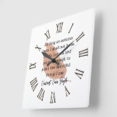 Van Gogh Autumn Quote Decor For Home スクエア壁時計 (傾斜)
