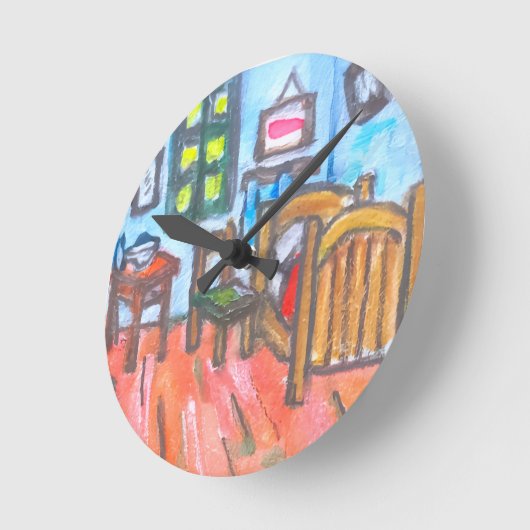 Van Gogh Bedroom mini  ラウンド壁時計 (傾斜)