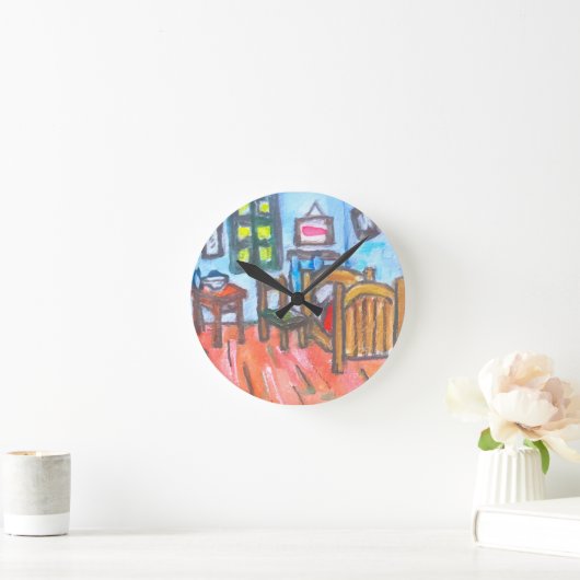 Van Gogh Bedroom mini  ラウンド壁時計 (ホーム)