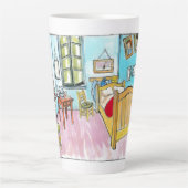 Van Gogh Bedroom tribute painting by me. カフェラテマグ (正面)