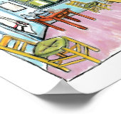 Van Gogh Bedroom tribute painting by me. ポスター (角)