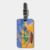 Van Gogh Boats Impressionism Beach ラゲッジタグ (正面縦)