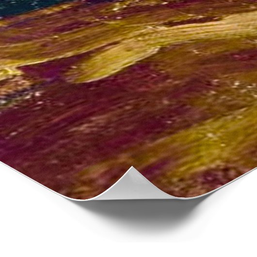 Van Gogh Bowl with Chrysanthemums  ポスター (角)