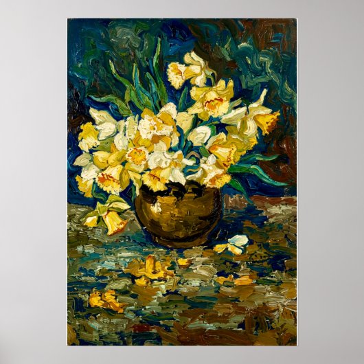 Van Gogh Bowl with Daffodils  ポスター (正面)