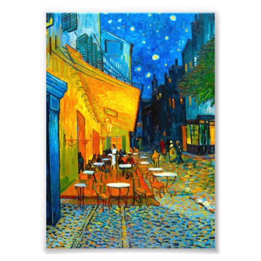 Van Gogh Café Terrace at Night フォトプリント (正面)