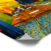 Van Gogh Café Terrace at Night ポスター (角)