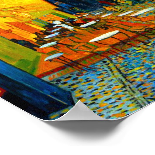 Van Gogh Café Terrace at Night ポスター (角)