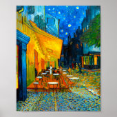 Van Gogh Café Terrace at Night ポスター (正面)