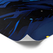 van Gogh Cat Art ポスター (角)