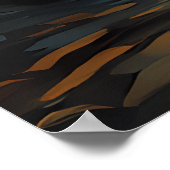 van Gogh Cat Art ポスター (角)