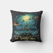 Van Gogh Christmas Starry Night Throw Pillow クッション (正面)
