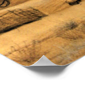 Van Gogh - Donkey and Cart ポスター (角)