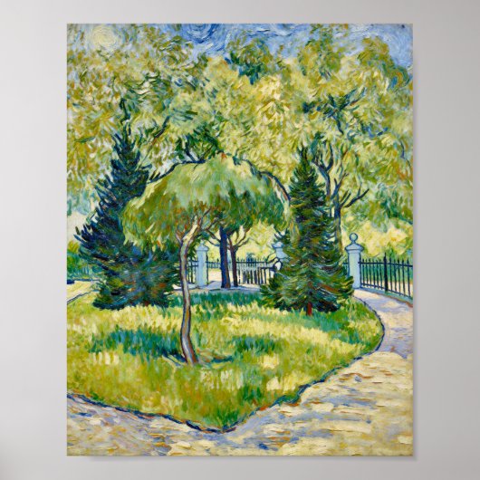 Van Gogh Entrance to the Park in Arles ポスター (正面)