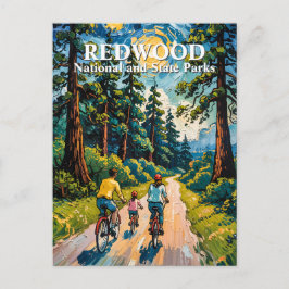 Van Gogh Family Bike Ride Redwood National Park ポストカード