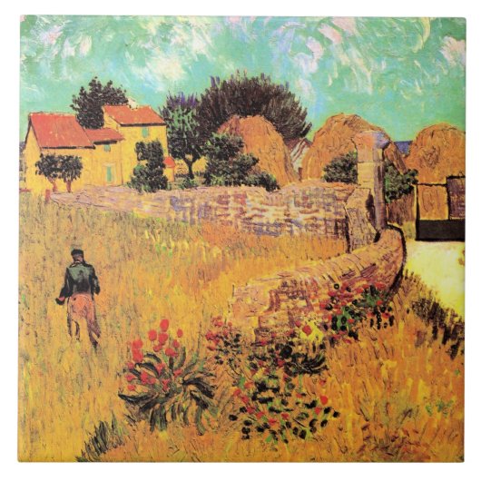 Van Gogh - Farmhouse in Provence, タイル (正面)