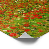 Van Gogh Field with Poppies (F636) Fine Art ポスター (角)