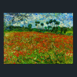 Van Gogh Field with Poppies (F636) Fine Art ポスター<br><div class="desc">Field with Poppies, Vincent van Gogh, Auvers-sur-Oise, France June 1890. Oil on canvas, 73 x 91.5 cm. The Hague, Haags Gemeentemuseum. F 636, JH 2027 Vincent Willem van Gogh (30 March 1853 – 29 July 1890) was a Dutch Post-Impressionist artist. Some of his paintings are now among the world's best...</div>