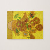 Van Gogh Fifteen Sunflowers In A Vase Fine Art ジグソーパズル (横)