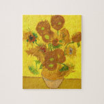 Van Gogh Fifteen Sunflowers In A Vase Fine Art ジグソーパズル<br><div class="desc">Vincent Van Gogh Fifteen Sunflowers In A Vase Sunflowers (original title, in French: Tournesols) are the subject of two series of still life paintings by the Dutch Post-Impressionist painter Vincent van Gogh. Art by Vincent van Gogh Movement: Post-Impressionism Artistic beautiful floral vintage fine art painting featuring fifteen sunflowers in a...</div>