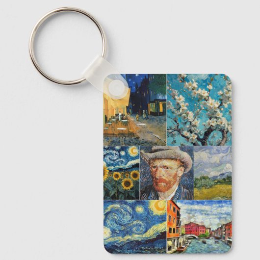 Van Gogh Fine Art Collage キーホルダー (正面)