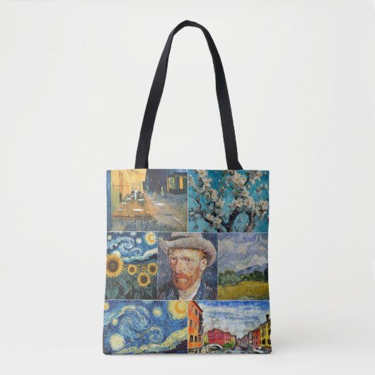 Van Gogh Fine Art Collage トートバッグ (正面)