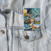 Van Gogh Fine Art Collage 缶バッジ (インサイチュ)