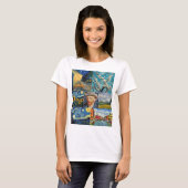 Van Gogh Fine Art Collage Tシャツ (正面フル)