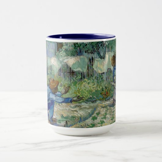 Van Gogh "First Steps" Painting Mug マグカップ (中央)