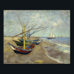 Van Gogh - Fishing Boats At Les Saintes-Maries ポスター<br><div class="desc">Fishing Boats At Les Saintes-Maries-De-La-Mer by Vincent Van Gogh. For more poster-ready images from Zedign Art Series Book 37 "Vincent Van Gogh - Paintings & Drawings Vol 2",  visit https://books.zedign.com/zas/37.html</div>
