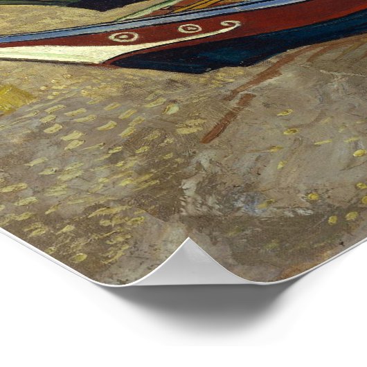 Van Gogh - Fishing Boats At Les Saintes-Maries ポスター (角)