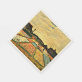 Van Gogh - Flower Beds in Holland スタンダードランチョンナプキン (角)