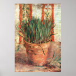 Van Gogh: Flowerpot with Chives ポスター<br><div class="desc">Another beautiful classic poster featuring a flowerpot with chives,  painted by the Dutch painter Vincent Willem van Gogh.</div>