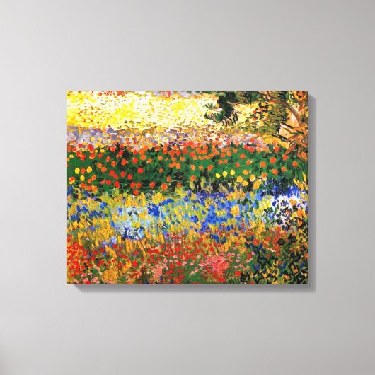 Van Gogh - Garden at Arles キャンバスプリント (正面)